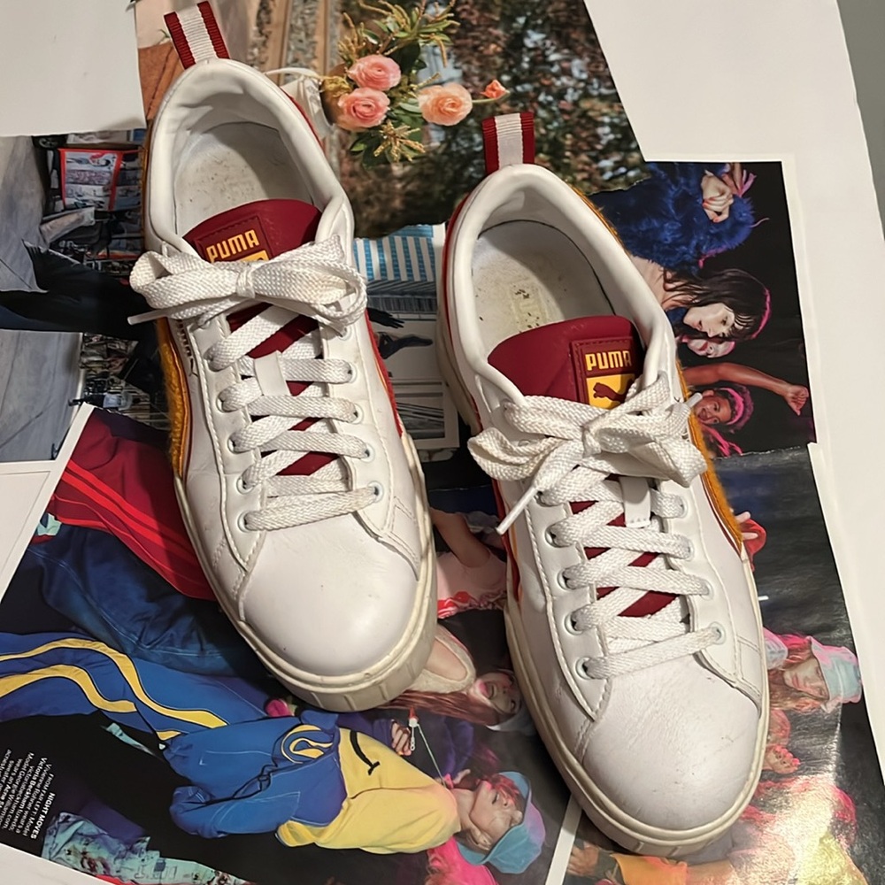 PUMA woman’s Mayze Heritage Logo Platform sneakers size 10 - Picture 10 of 14